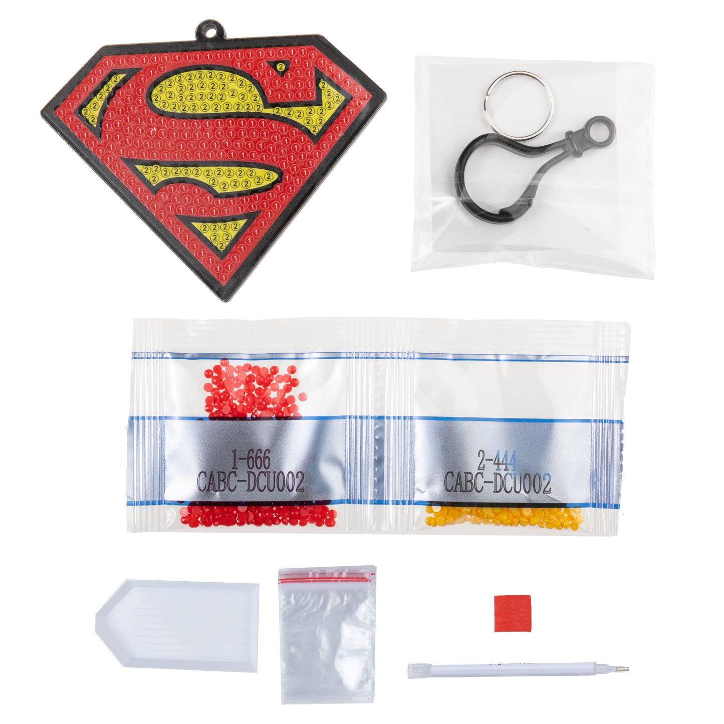 Superman Crystal Art Bag Charm