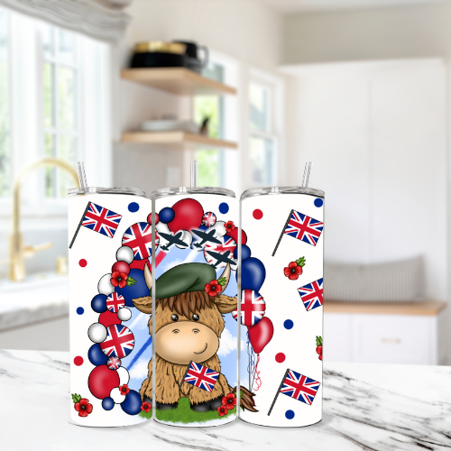 Highland Cow Remembrance Tumbler