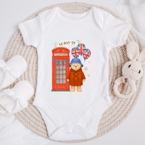 VE Day Union London Bear Bodysuit