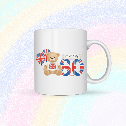 Union Jack Bear VE Day Mug