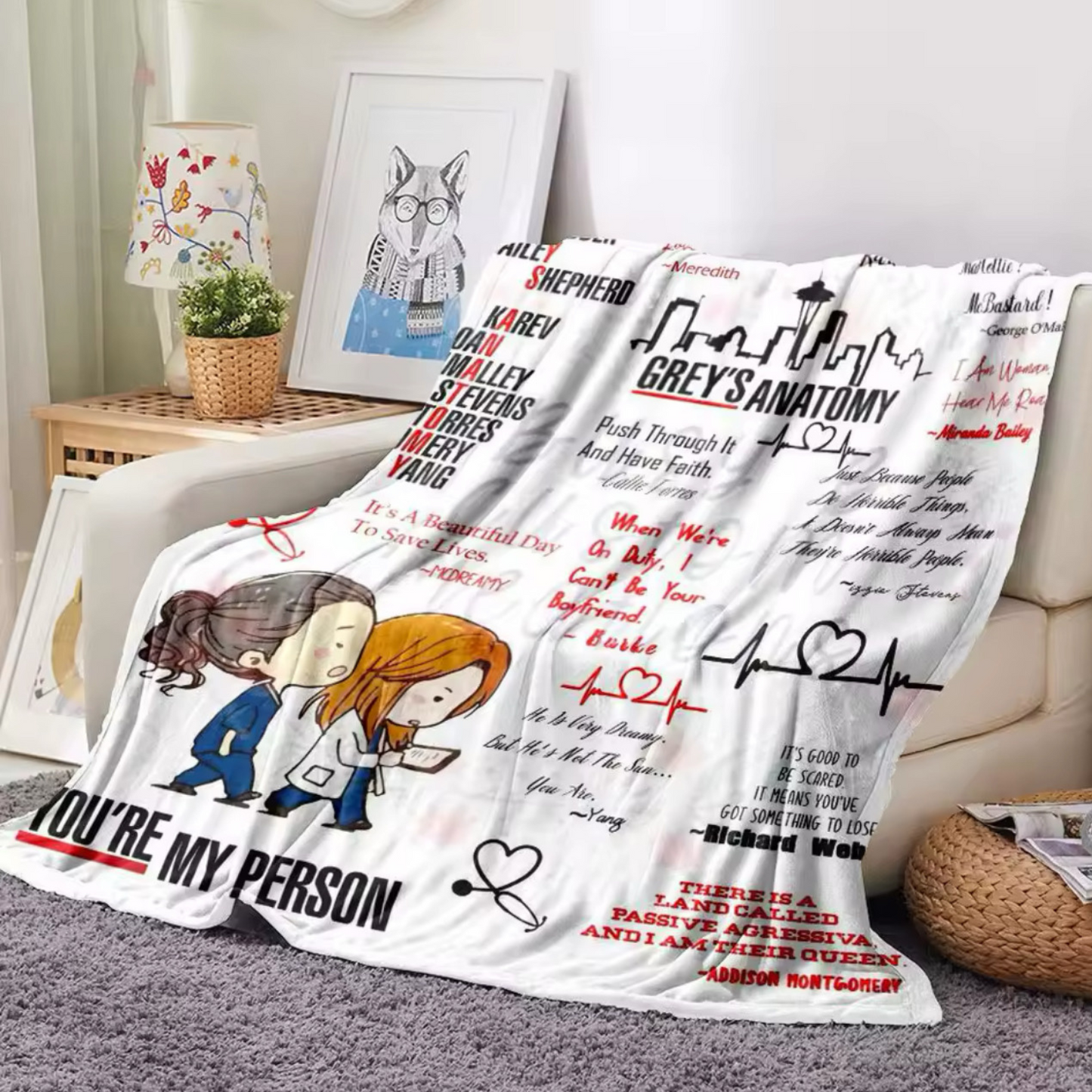 Greys Anatomy Blanket