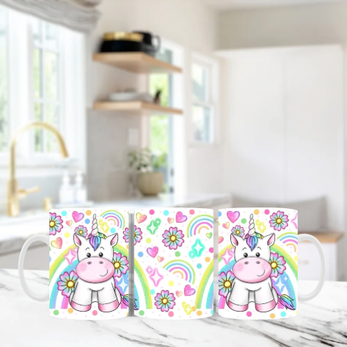 Cute Unicorn Rainbow Pastel Colour Mug
