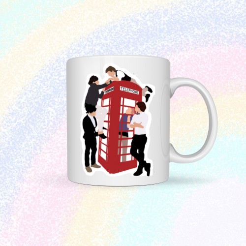 One Direction Telephone Box Mug